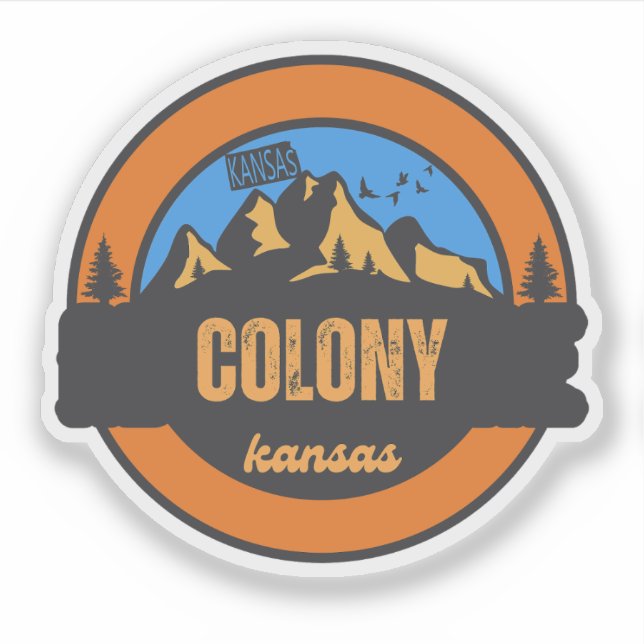 Colony, Kansas Sticker (Front)