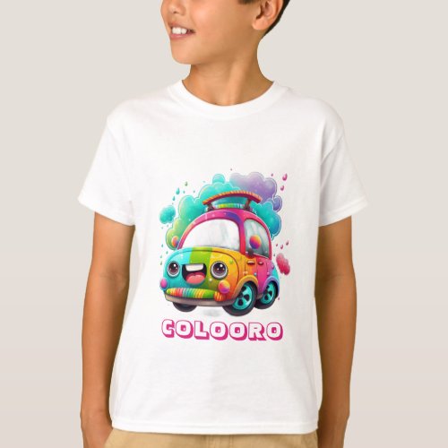 Colooro Cute Car Series _ Kids Customizable  T_Shirt
