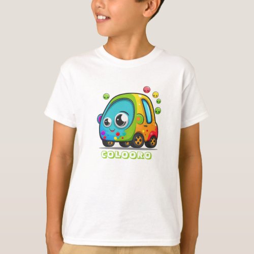 Colooro Cute Car Series _ Kids Customizable T_Shirt