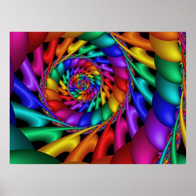 Color 11 Abstract Art Poster (Front)