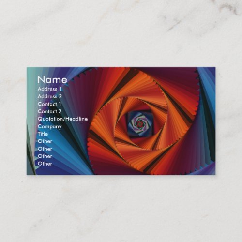 Color 18 business card