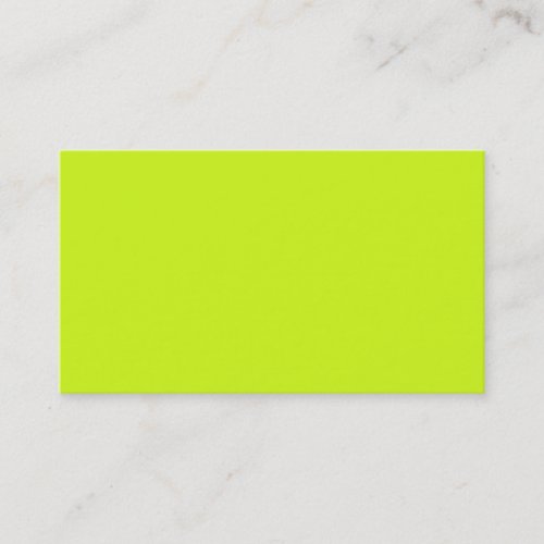 Color 2  Neon Yellow Green Visual Tools Color Only Business Cards