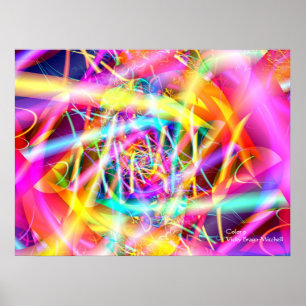 Color 9 Abstract Art Poster