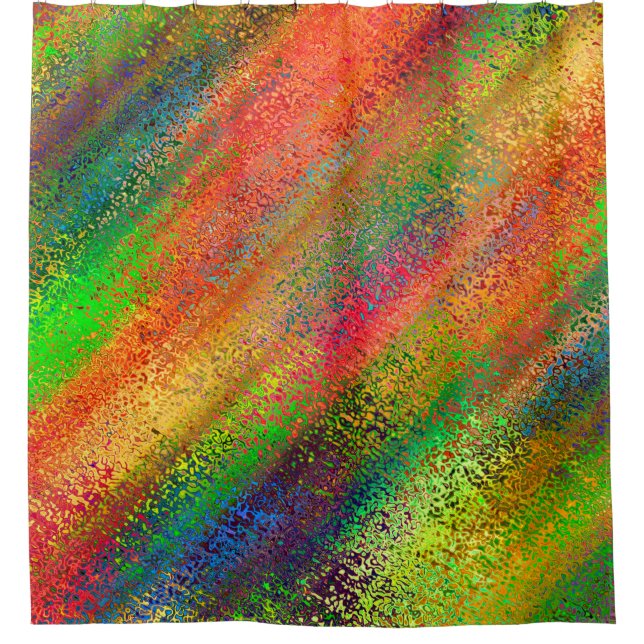 Color abstract background textures shower curtain (Front)