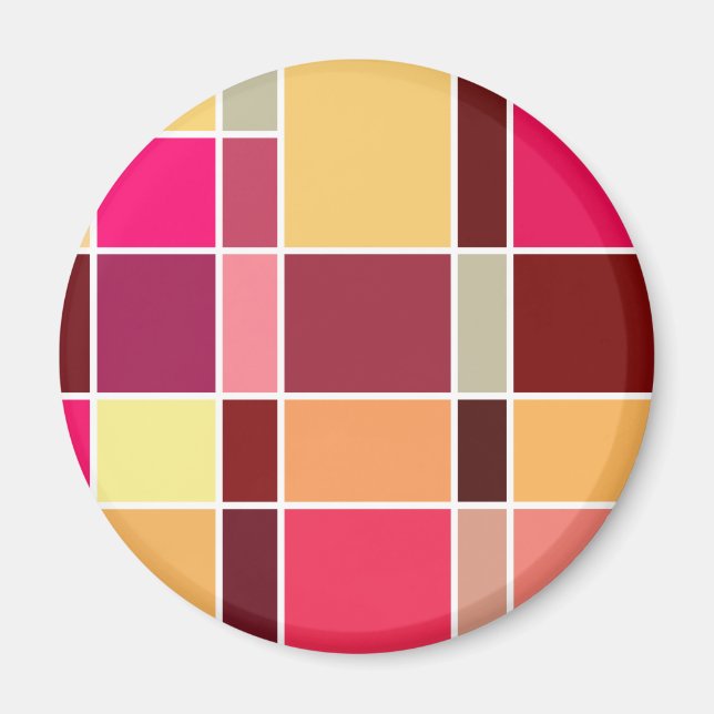 Color Abstract Composition Magnet (Front)