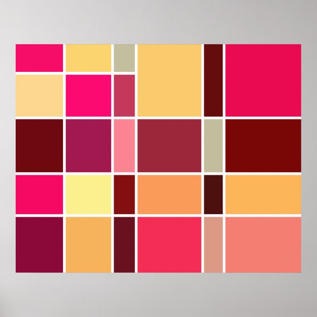 Color Abstract Composition Poster (Front)