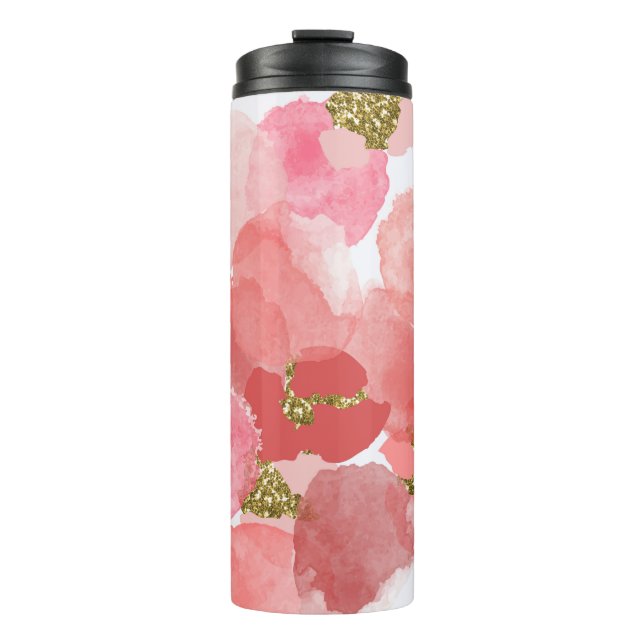 Color,  abstract,  diverse seamless pattern with c thermal tumbler (Front)
