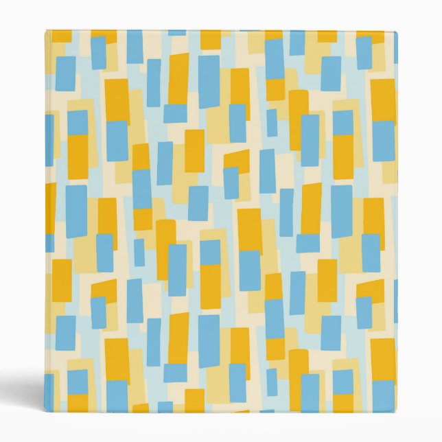 Color Abstract Pattern 121022 3 Ring Binder (Front)