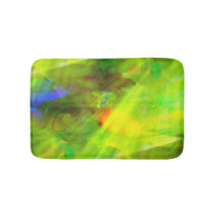 color abstract seamless background green, yellow bathroom mat