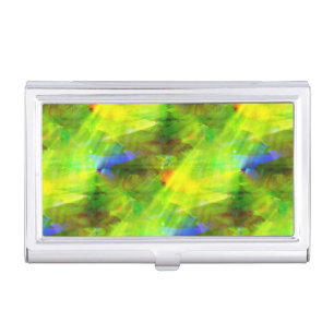 color abstract seamless background green, yellow business card holder