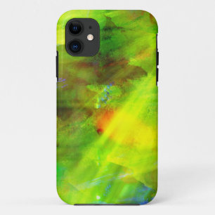 color abstract seamless background green, yellow iPhone 11 case