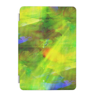 color abstract seamless background green, yellow iPad mini cover