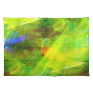 color abstract seamless background green, yellow placemat