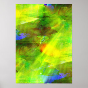 color abstract seamless background green, yellow poster