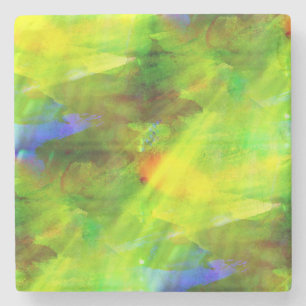 color abstract seamless background green, yellow stone coaster