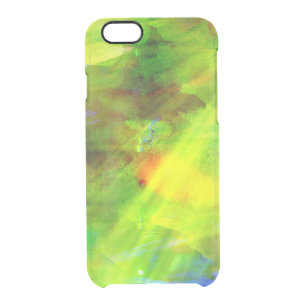 color abstract seamless background green, yellow clear iPhone 6/6S case