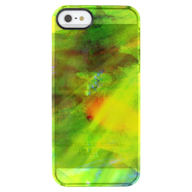 color abstract seamless background green, yellow uncommon iPhone case (Back)