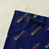 color airplanes pattern blue & cool