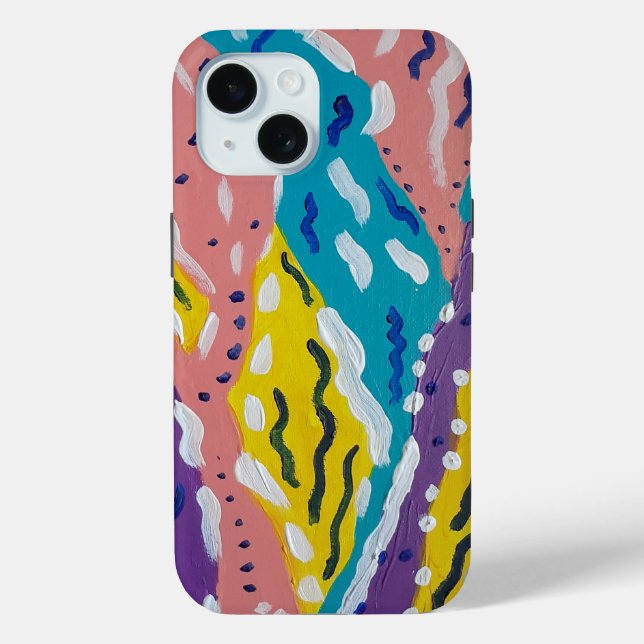 Color and Flow Abstract Painting  Case-Mate iPhone Case (Back)
