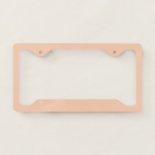 color apricot license plate frame