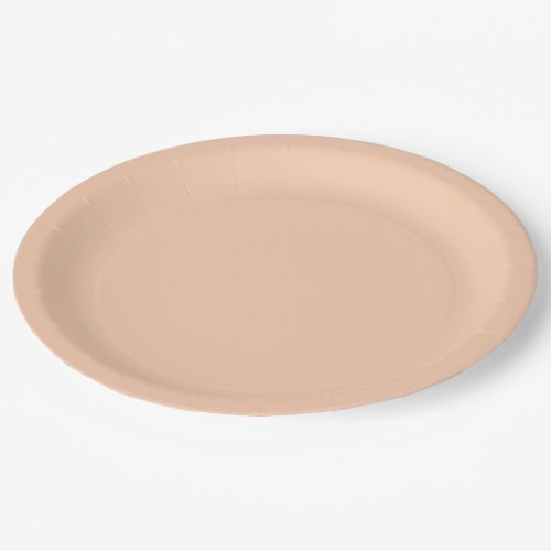 color apricot paper plates