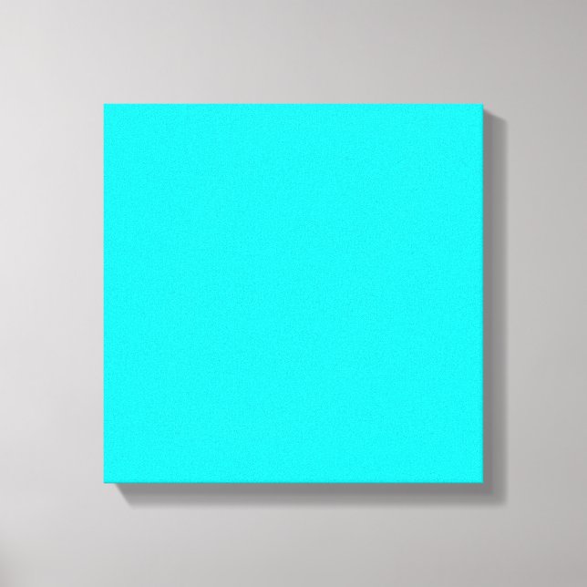 color aqua cyan canvas print (Front)
