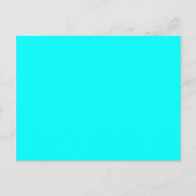 color aqua / cyan postcard (Front)