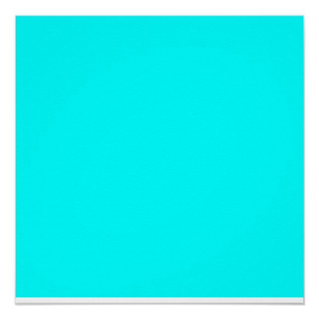 color aqua cyan poster (Front)