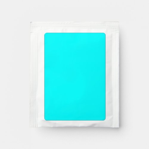 color aqua  cyan tea bag drink mix