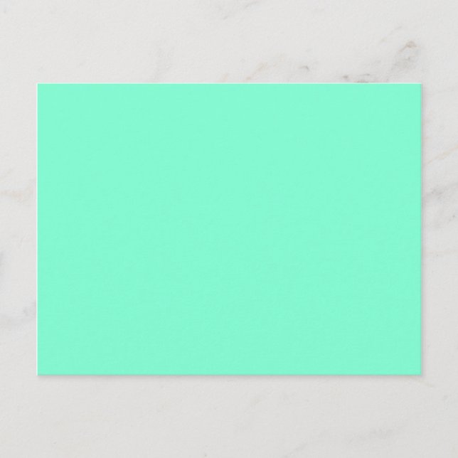 color aquamarine postcard (Front)