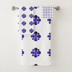 Color Art, Blue Bath Towel Set