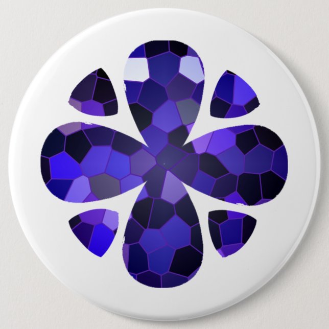 Color Art, Blue Button (Front)