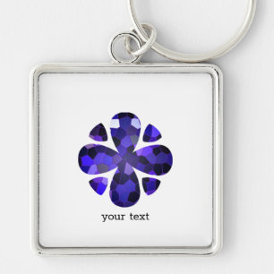 Color Art, Blue Keychain