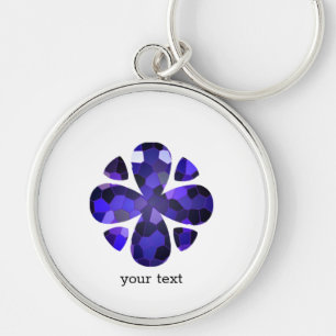 Color Art, Blue Keychain