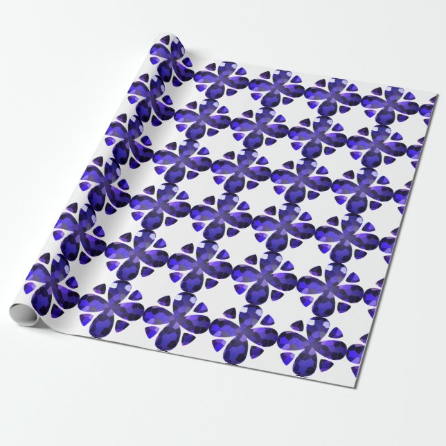 Color Art, Blue Wrapping Paper (Unrolled)