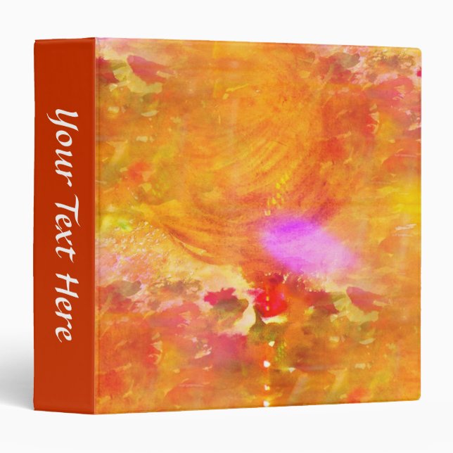 color art seamless background yellow, orange binder (Front/Spine)