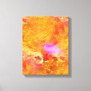 color art seamless background yellow, orange canvas print