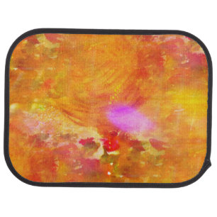 color art seamless background yellow, orange car floor mat