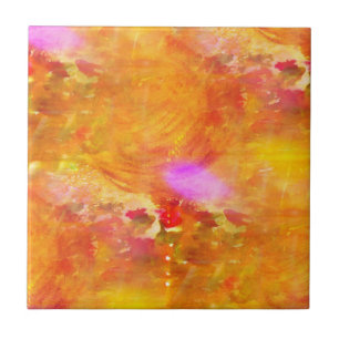 color art seamless background yellow, orange ceramic tile