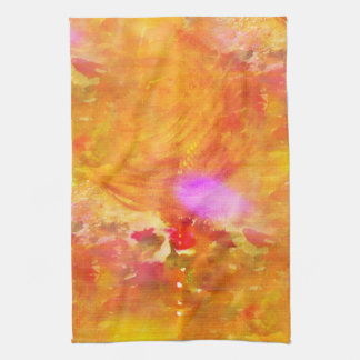 color art seamless background yellow, orange towel
