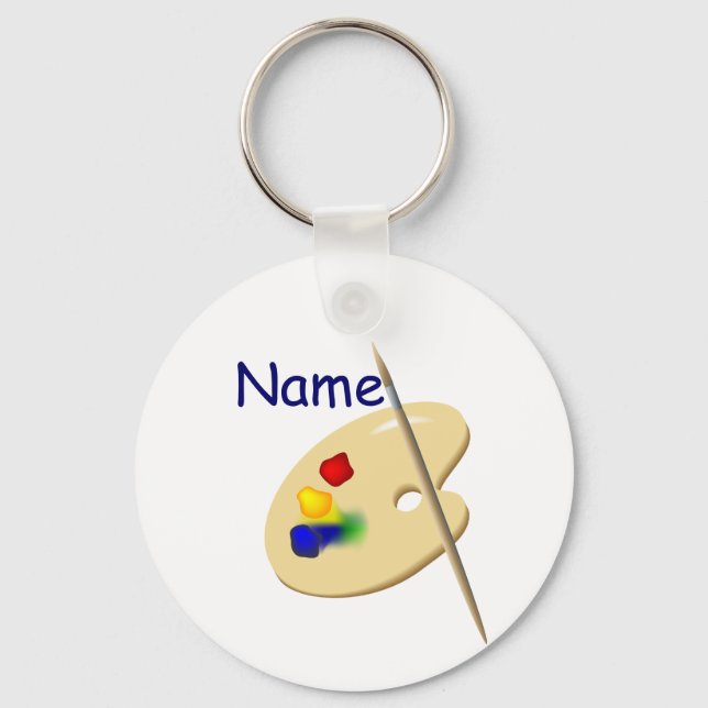 Color Artist Palette Keychain (Front)
