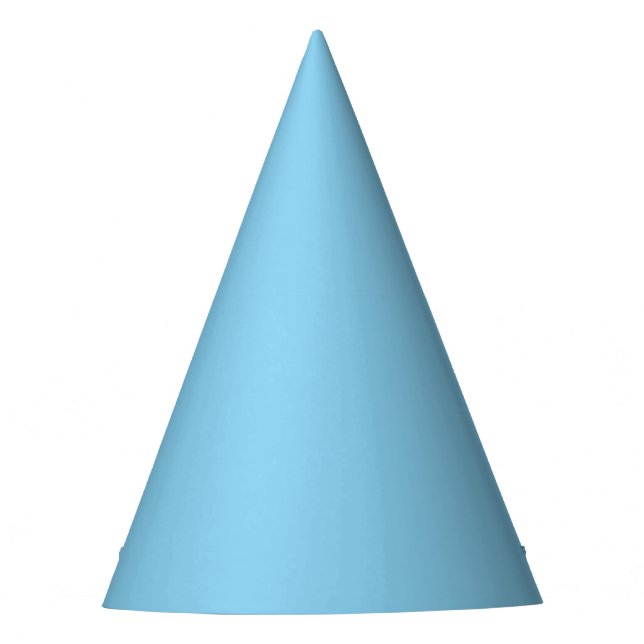 color baby blue party hat (Front)