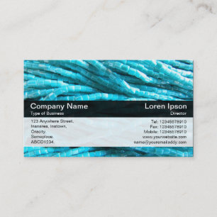 Color Band - Black - Bead Rope Business Card