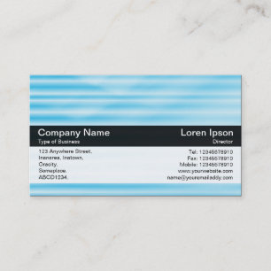 Color Band - Black - Blue Texture Business Card