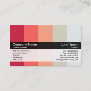 Color Band - Black - Colors Business Card