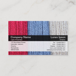 Color Band - Black - Darning Thread Business Card