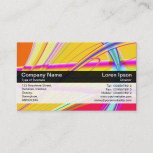 Color Band - Black - Fractal Abstract Business Card