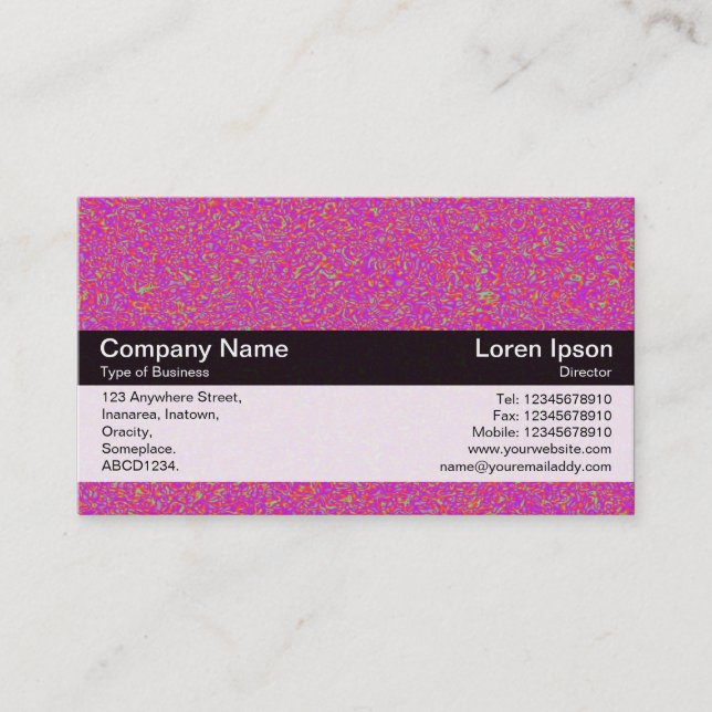 Color Band - Black - Impressionist 03 Business Card (Front)