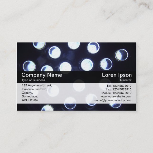 Color Band - Black - LEDs Business Card (Front)