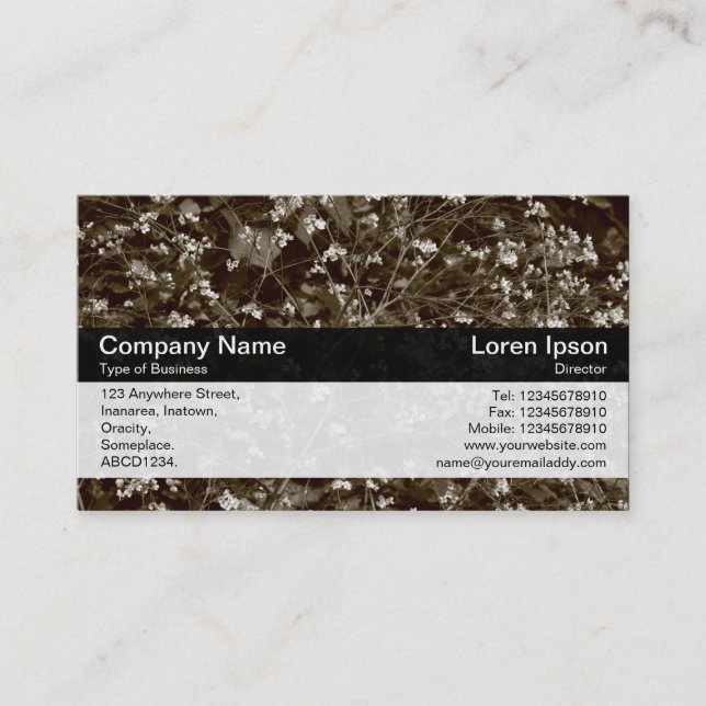 Color Band - Black - Plant Business Card (Front)